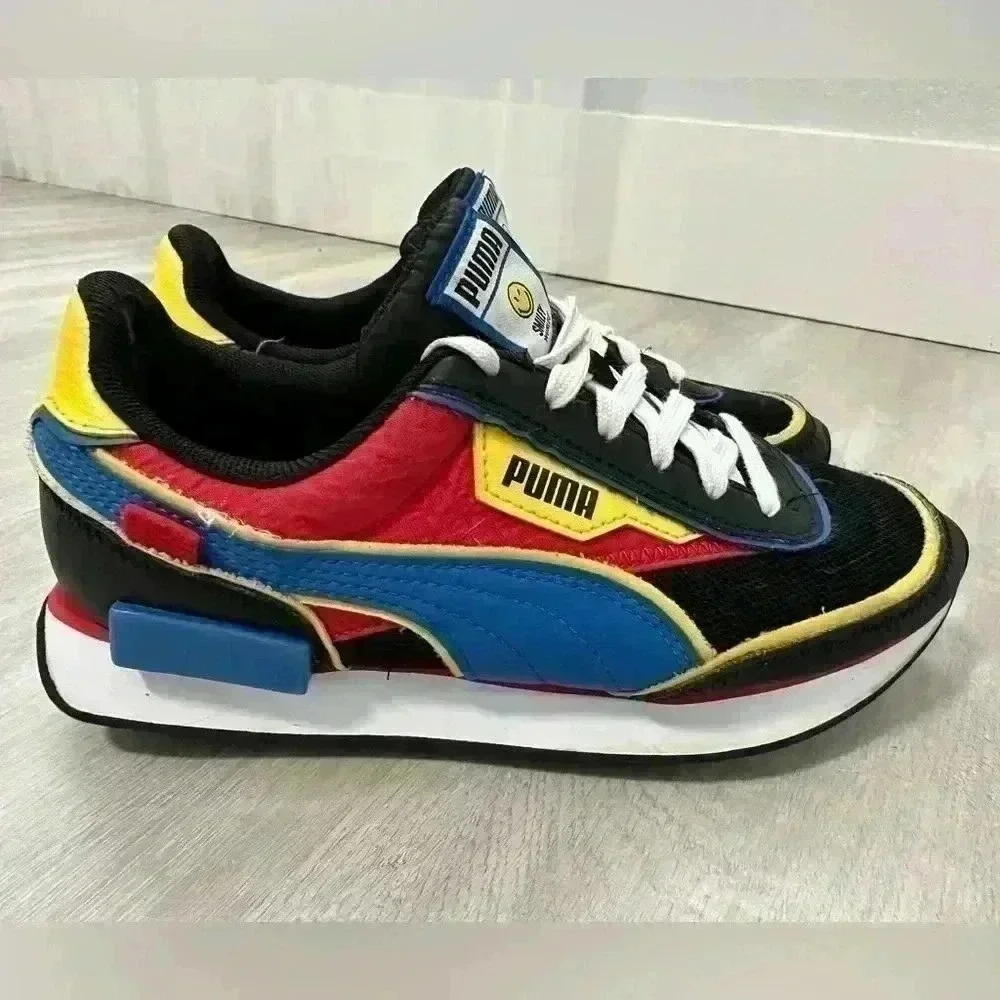 Puma Future Rider Smiley World Kids Multi Color Casual Shoes Sneakers Size 5C